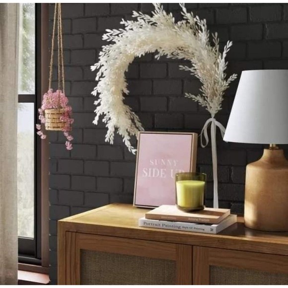 Ring Pampas Grass Botanical Wreath 22 inch - Threshold - New - Picture 1 of 7